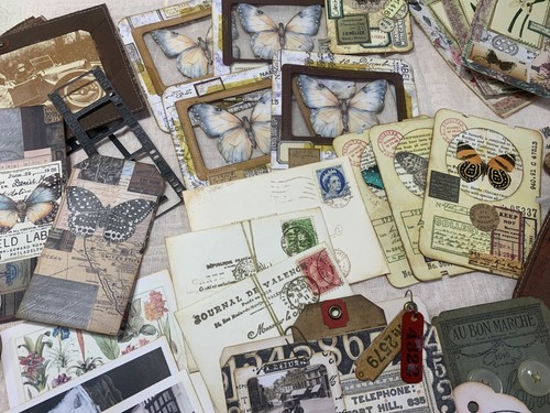 Handmade junk journal - journal, ephemera