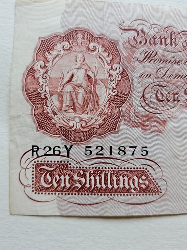 Bank england ten shillings - bank,