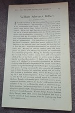 1883 Mag Article by W S Gilbert D`Oyly Carte The Theatre Gilbert & Sullivan
