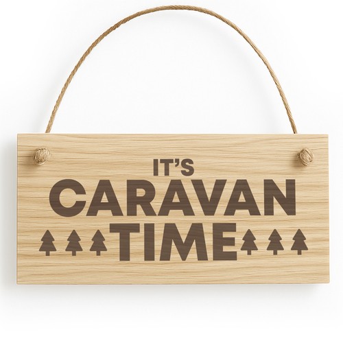 Funny caravan sign - caravan, engraved