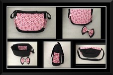 Baby pram changing bag bow