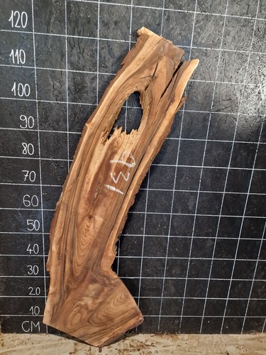 English walnut slab - english, edge