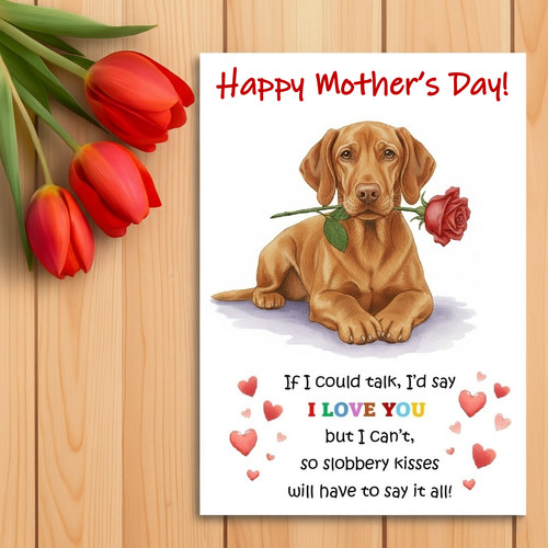 Vizsla dog mother - vizsla,