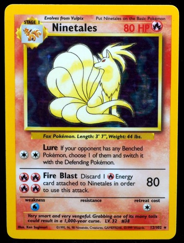 Ninetales 102 base set - ninetales,