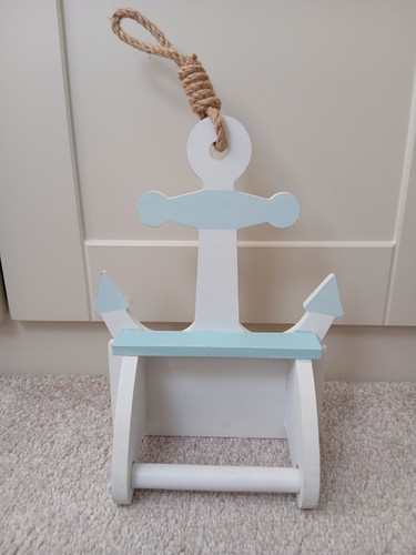 Wooden anchor toilet roll - anchor,