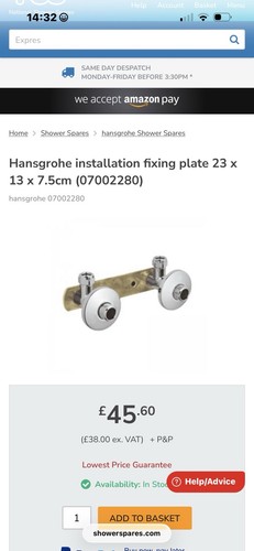 Hansgrohe installation fixing - installation,