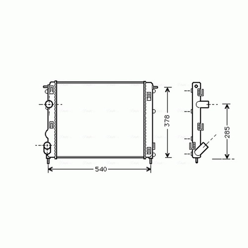 Radiator for renault - radiator,