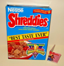 Nestle SHREDDIES 1994 CEREAL PACKET with MIGHTY MORPHIN POWER RANGERS Free Gift