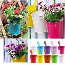 10-50 PCS Flower Pot Hanging Pots Balcony Garden Plant Metal Hook Iron Planter