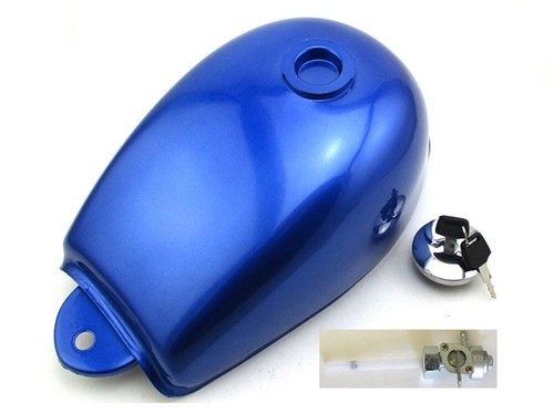 Blue metal gas fuel - gas, tank