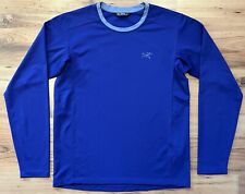 Men's Arc'teryx Long Sleeve Thermal Pullover Purple Size Small