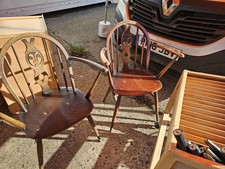 4 X Ercol Fleur de Lys Carver