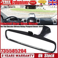 For Fiat Ducato Citroen Relay Peugeot Boxer Interior Rear View Mirror 2014- UK~ 