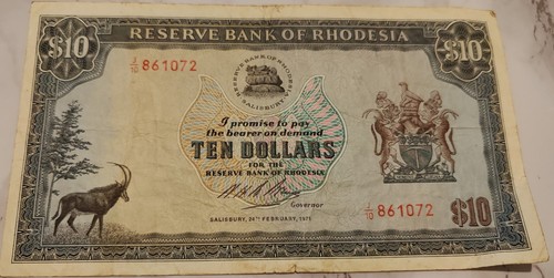 1971 reserve bank - of, rhodesia