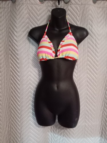 Striped bikini top size - striped,