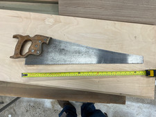 Vintage Disston Carpenters Hand Saw