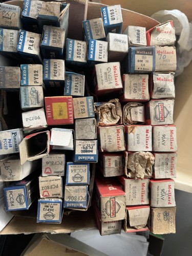 Vintage valves job lot mullard - valves,