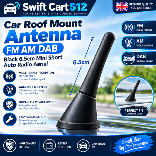 Car roof mount antenna am - mount, fm