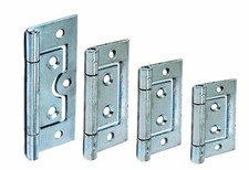 FLUSH DOOR HINGES Zinc Brass Antique 40,50,60,70mm Small Large Cabinet Cupboard