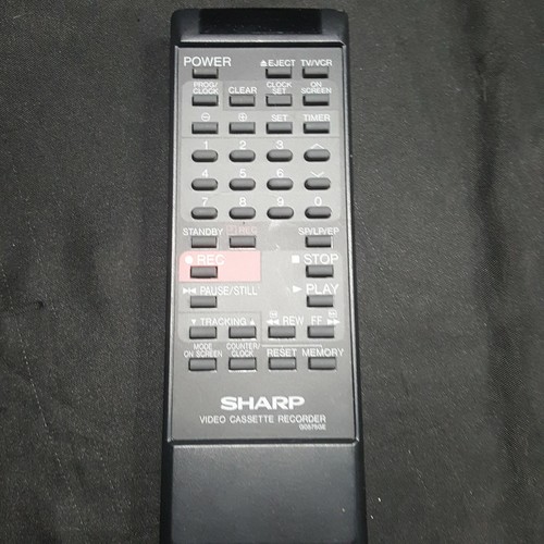 Sharp video cassette recorder - sharp,