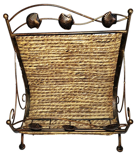 Seashell magazine rack record - seashell,