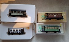 4 LILIPUT HOe/009 Narrow Gauge 4 Wheel Coaches.