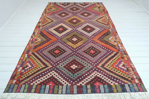 Colorfull turkish kilim - colorfull,