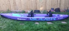 Blue Wave Glider High Pressure Drop Stitch Tandem Kayak Rare Purple Blue Colour 