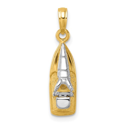 14k yellow gold and - 14k, rhodium