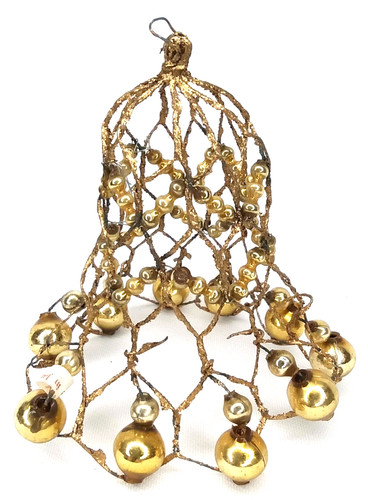 Vintage 1950s wire mesh bell - vintage,