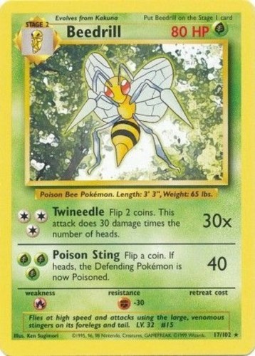 Pokémon tcg beedrill - pokémon,