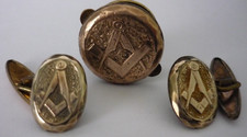 Antique Gold Plated Masonic