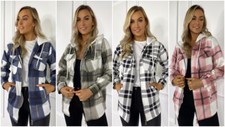 Womens Check Fleece Casual