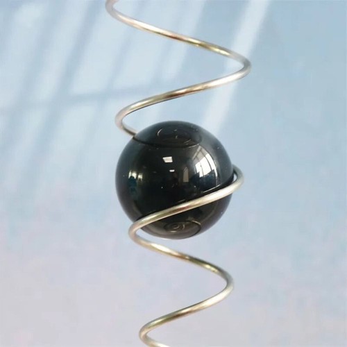 Glass ball rotating spiral - glass,