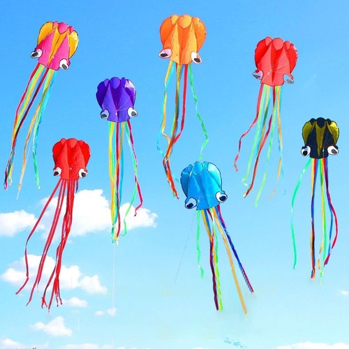 Giant octopus kite orange - 4m,