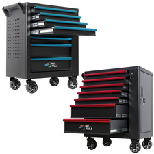 Tool Trolley With 7 Drawers On Wheels Cabinet Garage Storage Chest Toolbox