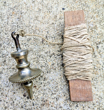 Vintage old brass plumb - old, bob