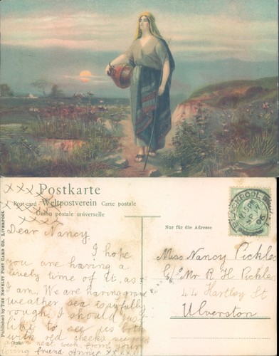 Woman walking along - , coastal