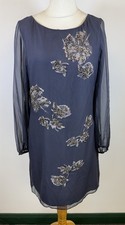 Coast Women's Navy Silk Long