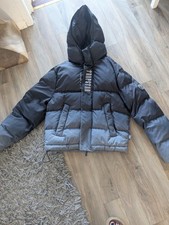 Mens Trapstar Puffa Jacket Size Small Black/Grey