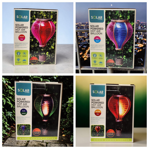 Solar hot air balloon garden - balloon,