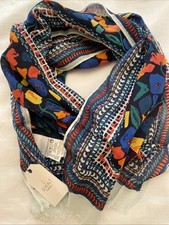 SEASALT Womens May Garland Scarf - Zennor Blooms Border Mix - BNWOT