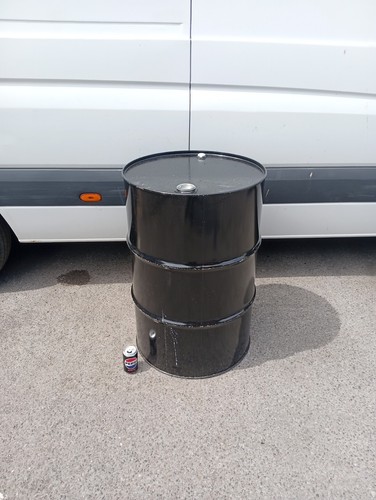 Used empty oil barrel drum - empty,