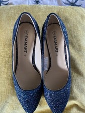 Damart Sparkle Kitten Heel Court Shoe