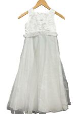 BHS Ivory Wedding Collection Satin Tulle Flower Girl Bridesmaid Dress - Age 8