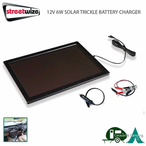 12v solar trickle battery - 6w,