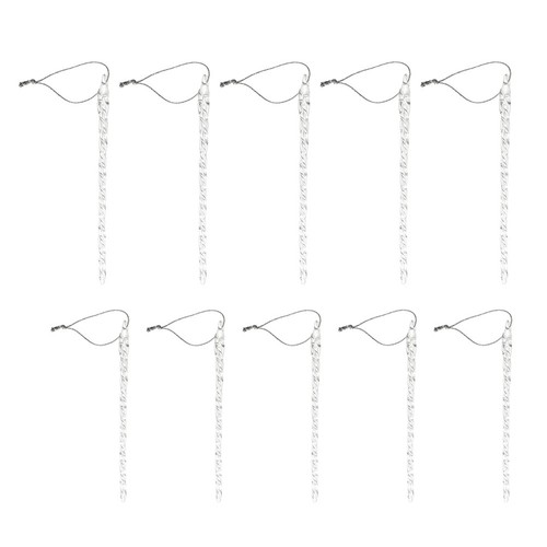 Pcs glass icicles drop - glass,