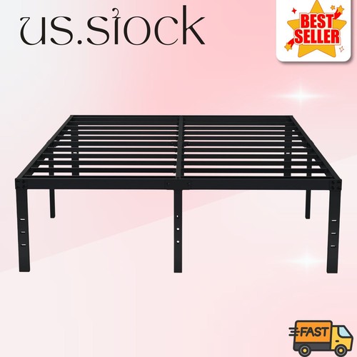 Queen metal platform bed - 18",
