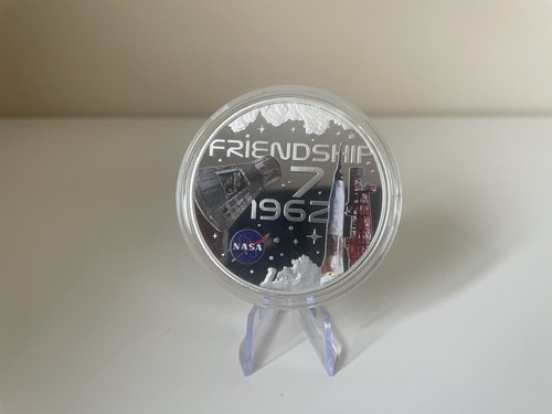 Nasa 50mm silver plated - 50mm, coin