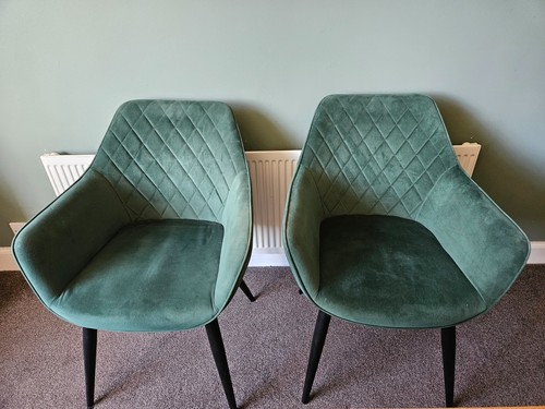 Dining chairs green diamond - dining,